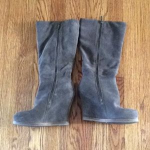 Lucky brand Gray/sand colored high boots